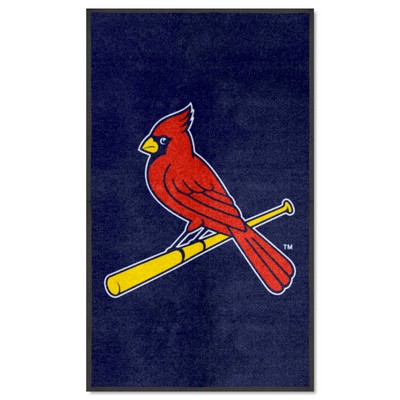 Fan Mats  LLC St. Louis Cardinals 3x5 Logo Mat Portrait Navy