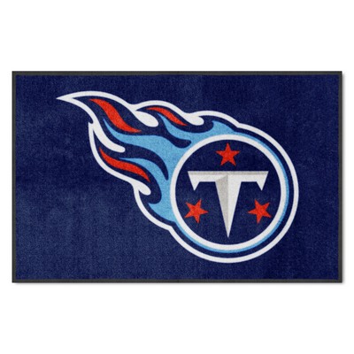 Fan Mats  LLC Tennessee Titans 4X6 High-Traffic Mat with Durable Rubber Backing - Landscape Orientation Navy