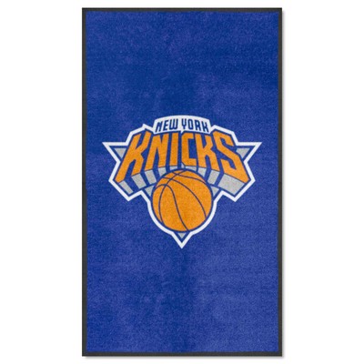 Fan Mats  LLC New York Knicks 3x5 Logo Mat Portrait Blue