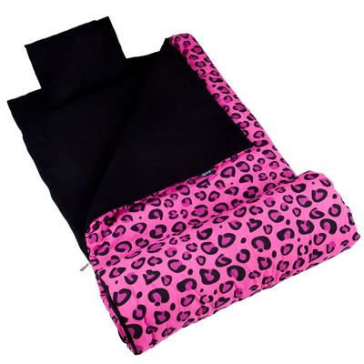 Olive Kids Pink Leopard Original Sleeping Bag Pink
