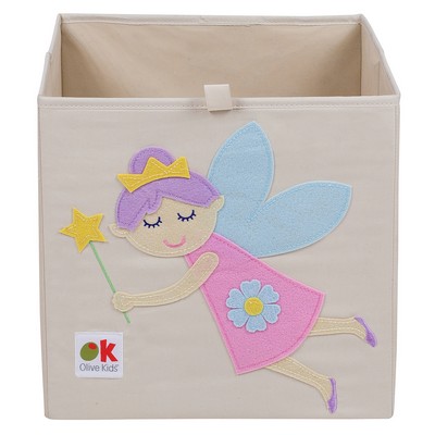 Olive Kids Olive Kids Fairy Princess Storage Cube Tan