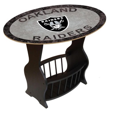 Fan Creations Oakland Raiders End Table 