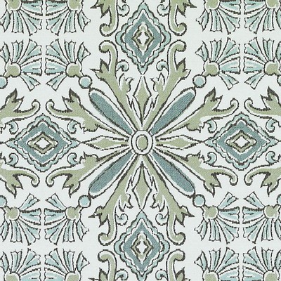 Duralee 15754 AQUA/GREEN