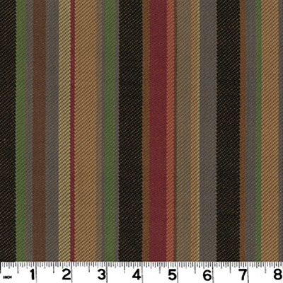 Roth and Tompkins Textiles Edwin Night Black COTTON Wide Striped fabric by the yard.