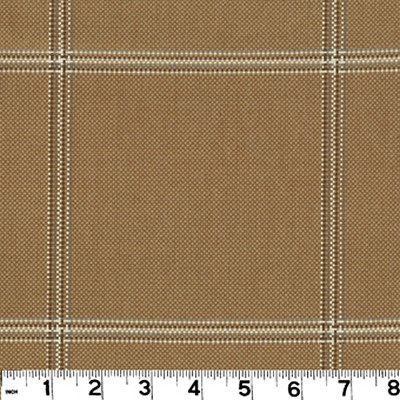 Roth and Tompkins Textiles Hepburn Camel Brown COTTON Plaid  and Tartan fabric by the yard.