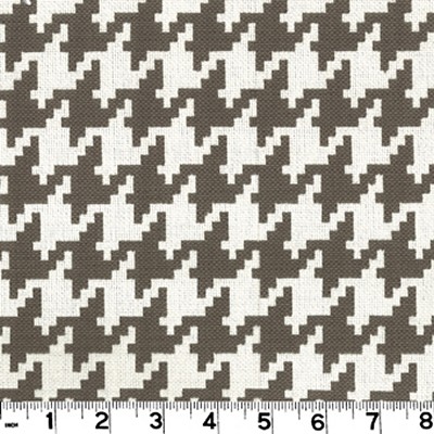 Roth and Tompkins Textiles Harper Truffle Brown COTTON Houndstooth fabric by the yard.