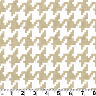 Roth and Tompkins Textiles Harper Sand Beige COTTON Houndstooth fabric by the yard.