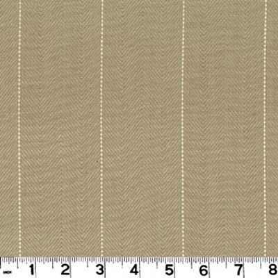 Roth and Tompkins Textiles Copley Stripe Oatmeal Beige COTTON Wide Striped fabric by the yard.