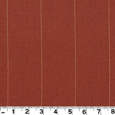 Roth and Tompkins Textiles Copley Stripe Terra Cotta D3149 Orange Multipurpose COTTON COTTON Fire Rated Fabric Wide Striped  Fabric fabric by the yard.