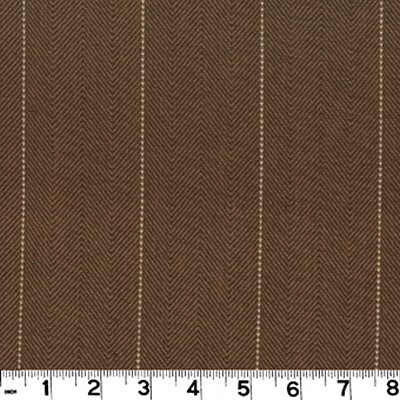 Roth and Tompkins Textiles Copley Stripe Bark Brown COTTON Wide Striped fabric by the yard.