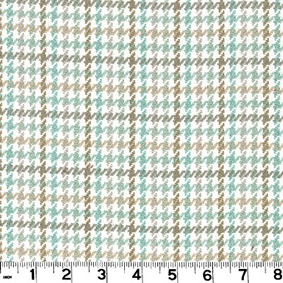 Roth and Tompkins Textiles Hamilton Spa D3155 Blue COTTON COTTON Houndstooth  Fabric fabric by the yard.
