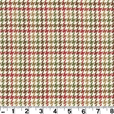 Roth and Tompkins Textiles Hamilton Spring Multi NA COTTON Houndstooth fabric by the yard.