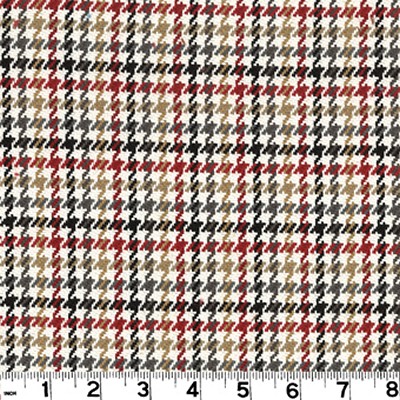 Roth and Tompkins Textiles Hamilton Kohl D3160 Multi COTTON COTTON Houndstooth  Fabric fabric by the yard.
