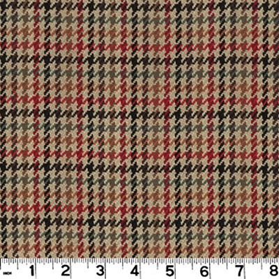 Roth and Tompkins Textiles Hamilton Night Black NA COTTON Houndstooth fabric by the yard.