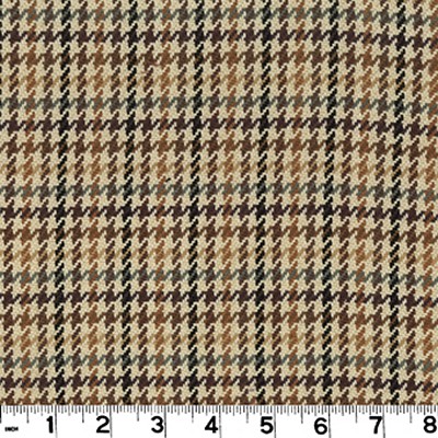 Roth and Tompkins Textiles Hamilton Desert Multi NA COTTON Houndstooth fabric by the yard.