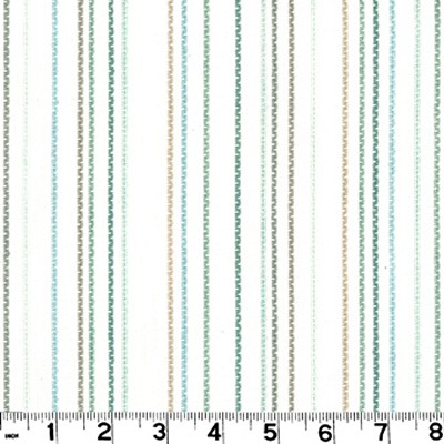 Roth and Tompkins Textiles Tucker Spa D3178 Green COTTON COTTON Wide Striped  Fabric fabric by the yard.