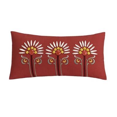 Hampton Hill Echo Jaipur Oblong Pillow Red