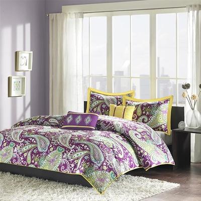 Hampton Hill Melissa 5 Piece Comforter Set Purple
