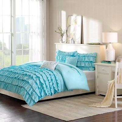 Hampton Hill Waterfall 5 Piece Comforter Set Blue