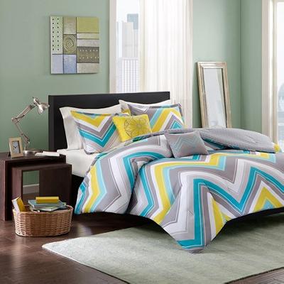 Hampton Hill Elise 4 Piece Comforter Set Blue
