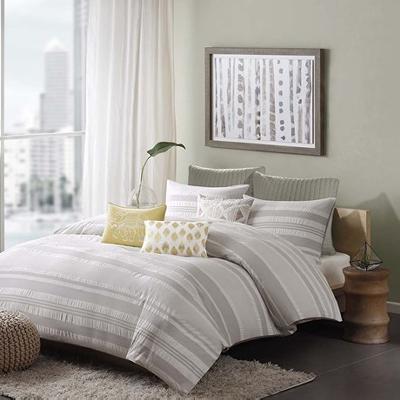 Hampton Hill Lakeside 3 Piece Comforter Mini Set Grey