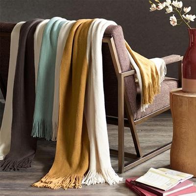 Olliix Color Block Throw Taupe