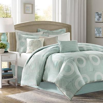 Olliix Madison Park Baxter Comforter Set Blue
