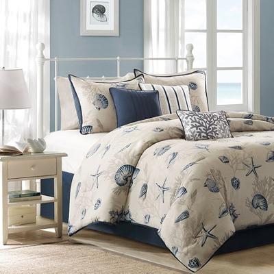 Olliix Madison Park Bayside Comforter Set Blue