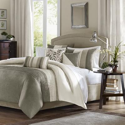 Hampton Hill Madison Park Amherst Duvet Cover Set Khaki