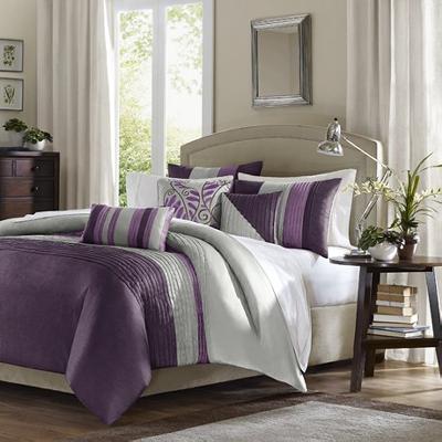 Hampton Hill Madison Park Amherst Duvet Cover Set Purple