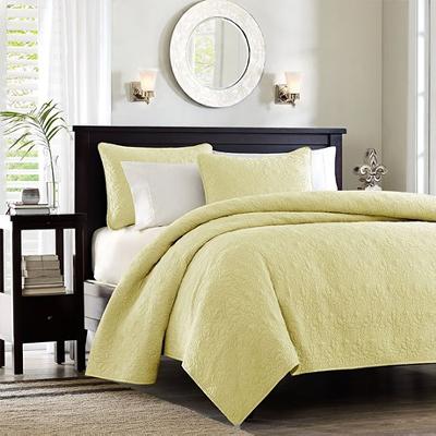 Hampton Hill Madison Park Quebec Coverlet Set Yellow