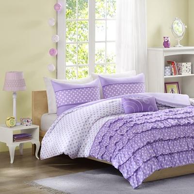 Hampton Hill 4 Piece Comforter Set Purple