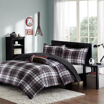 Hampton Hill 4 Piece Comforter Set Black