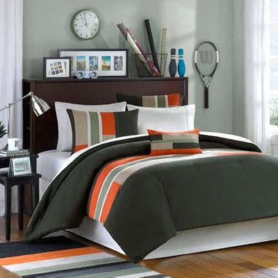 Hampton Hill 4 Piece Comforter Set Olive