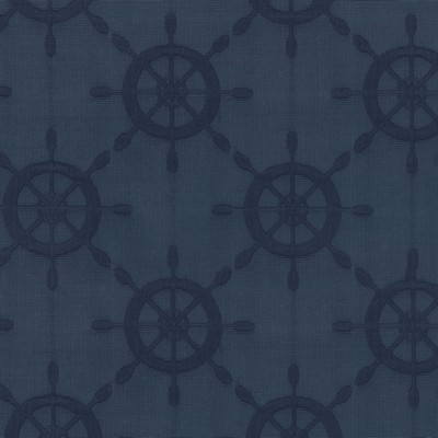 Waverly Ships Wheel Navy