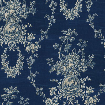 Waverly Country House Toile Indigo Blue