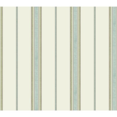 Waverly Wallpaper Waverly Stripes Incense Stripe Wallpaper white, aquamarine, pale green