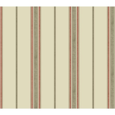 Waverly Wallpaper Waverly Stripes Incense Stripe Wallpaper cream, taupe, orange, brown