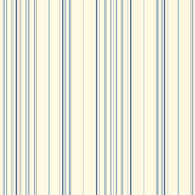 Waverly Wallpaper Waverly Stripes Harmony Stripe Wallpaper white, light blue, medium blue, black