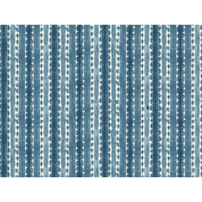 Waverly Wallpaper Waverly Stripes Java Journey Wallpaper dark blue, medium blue, white