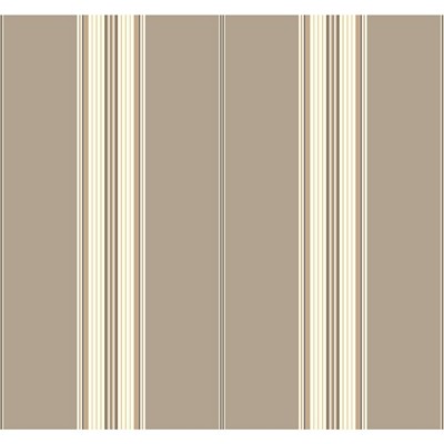 Waverly Wallpaper Waverly Stripes Down The Lane Wallpaper taupe, cream, beige, grey, silver