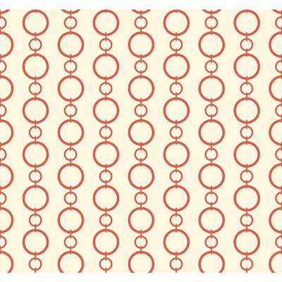 Waverly Wallpaper Waverly Stripes Chain Stripe Wallpaper white, coral