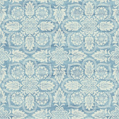 Waverly Wallpaper Waverly Classics II Curators Gem Removable Wallpaper Blues/White/Off Whites