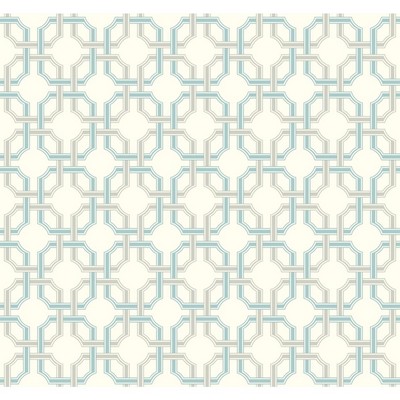 Waverly Wallpaper Waverly Classics II Groovy Grill Removable Wallpaper Blues