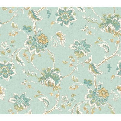 Waverly Wallpaper Waverly Classics II Arbor Imagery Removable Wallpaper Blues