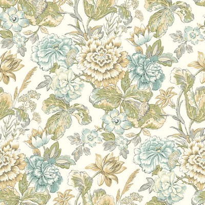 Waverly Wallpaper Waverly Classics II Sonnet Sublime Removable Wallpaper Blues