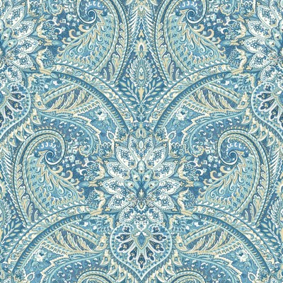 Waverly Wallpaper Waverly Classics II Swept Away Removable Wallpaper Blues