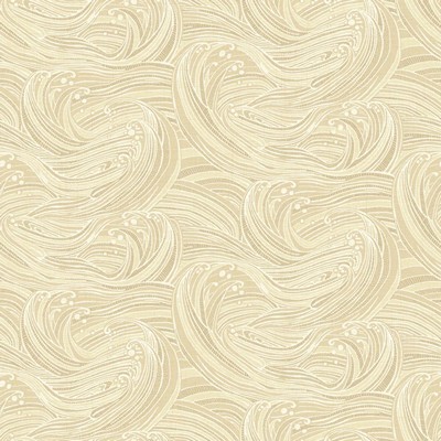 Waverly Wallpaper RIDE THE WAVE                  beige, cream, white