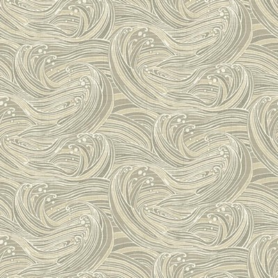 Waverly Wallpaper RIDE THE WAVE                  taupe, beige, cream
