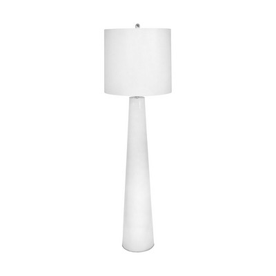 Lamp Works White Obelisk Floor Lamp With Night Light White